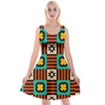 Shapes in shapes                                                                    Reversible Velvet Sleeveless Dress