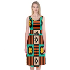 Shapes in shapes                                                              Midi Sleeveless Dress from ArtsNow.com