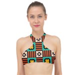 Shapes in shapes                                                              High Neck Bikini Top