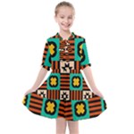 Shapes in shapes                                                            Kids  All Frills Chiffon Dress