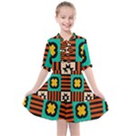 Shapes in shapes                                                            Kids  All Frills Chiffon Dress