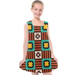 Shapes in shapes                                                            Kids  Cross Back Dress