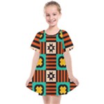 Shapes in shapes                                                            Kids  Smock Dress