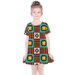 Shapes in shapes                                                              Kids  Simple Cotton Dress