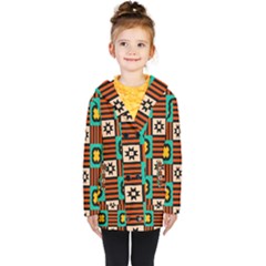 Kids  Double Breasted Button Coat 