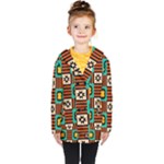 Shapes in shapes                                                               Kids  Double Breasted Button Coat