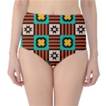 Shapes in shapes                                                               High-Waist Bikini Bottoms