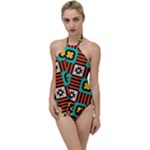 Shapes in shapes                                                             Go with the Flow One Piece Swimsuit