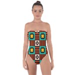 Shapes in shapes                                                              Tie Back One Piece Swimsuit