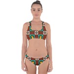 Shapes in shapes                                                              Cross Back Hipster Bikini Set