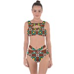 Shapes in shapes                                                               Bandaged Up Bikini Set