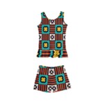 Shapes in shapes                                                              Kid s Boyleg Swimsuit