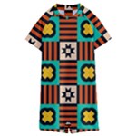 Shapes in shapes                                                             Kids  Boyleg Half Suit Swimwear