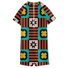 Kids  Boyleg Half Suit Swimwear 
