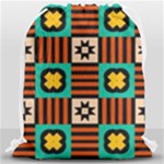 Shapes in shapes                                                               Large Drawstring Bag