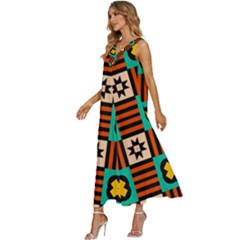 V-Neck Sleeveless Wide Leg Pants Overalls 