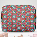 Hexagons and stars pattern                                                                Make Up Pouch (Large)