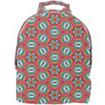 Hexagons and stars pattern                                                                Mini Full Print Backpack