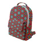 Hexagons and stars pattern                                                               Flap Pocket Backpack (Large)