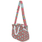 Hexagons and stars pattern                                                             Rope Handles Shoulder Strap Bag