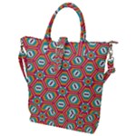 Hexagons and stars pattern                                                             Buckle Top Tote Bag