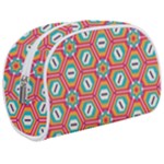 Hexagons and stars pattern                                                           Makeup Case (Medium)