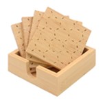 Hexagons and stars pattern                                                         Bamboo Coaster Set