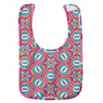 Hexagons and stars pattern                                                        Baby Bib