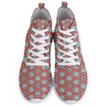 Hexagons and stars pattern                                                               Men s Lightweight High Top Sneakers