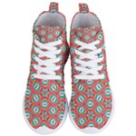 Hexagons and stars pattern                                                               Women s Lightweight High Top Sneakers