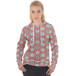 Hexagons and stars pattern                                                             Women s Overhead Hoodie