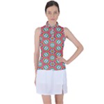 Hexagons and stars pattern                                                               Women’s Sleeveless Polo