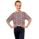 Hexagons and stars pattern                                                              Kids Mock Neck Tee