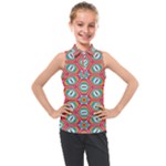 Hexagons and stars pattern                                                              Kids  Sleeveless Polo Tee