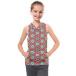 Hexagons and stars pattern                                                             Kids  Sleeveless Hoodie