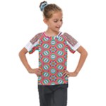 Hexagons and stars pattern                                                             Kids  Mesh Piece Tee