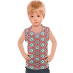 Hexagons and stars pattern                                                              Kids  Mesh Tank Top