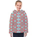 Hexagons and stars pattern                                                               Kids  Hooded Puffer Jacket