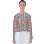 Hexagons and stars pattern                                                               Women s Slouchy Sweat