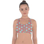 Hexagons and stars pattern                                                                   Cross String Back Sports Bra