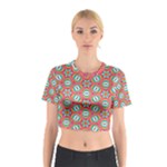 Hexagons and stars pattern                                                                Cotton Crop Top