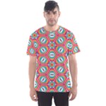 Hexagons and stars pattern                                                                Men s Sport Mesh Tee