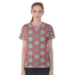 Hexagons and stars pattern                                                                Women s Cotton Tee