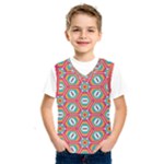 Hexagons and stars pattern                                                                    Kids  Basketball Tank Top