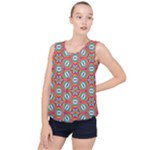 Hexagons and stars pattern                                                                Bubble Hem Chiffon Tank Top