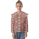 Hexagons and stars pattern                               Kids  Peter Pan Collar Blouse