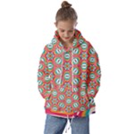 Hexagons and stars pattern                         Kids  Oversized Hoodie