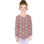 Hexagons and stars pattern                                                                 Kids  Long Sleeve Tee