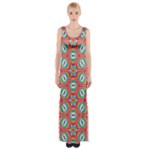 Hexagons and stars pattern                                                                Maxi Thigh Split Dress