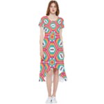 Hexagons and stars pattern                                                             High Low Boho Dress
